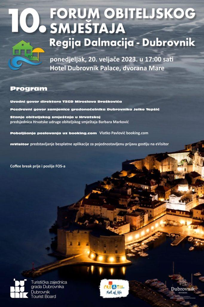 TZ grada Dubrovnika Forum obiteljskog smjestaja