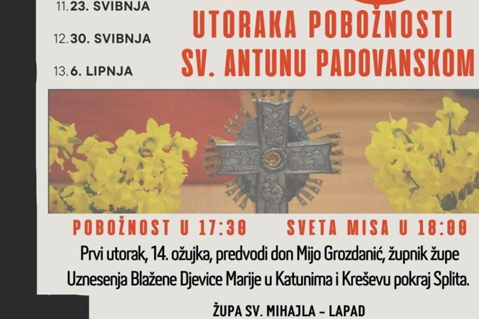 Don Mijo Grozdanić prvim utorkom otvara pobožnost sv. Antunu na Mihajlu