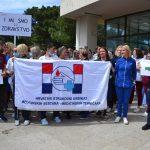 Prosvjed medicinskih sestara i tehnicara ispred bolnice 1