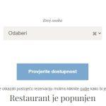 restoran je popunjen