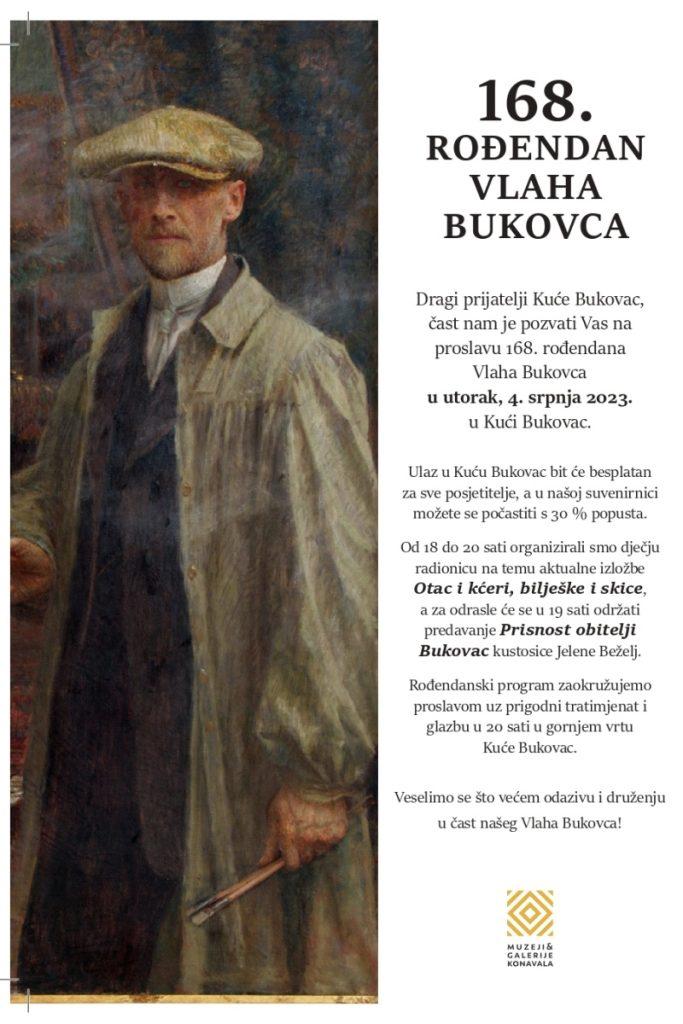 Pozivnica 168. rodendan Vlaha Bukovca