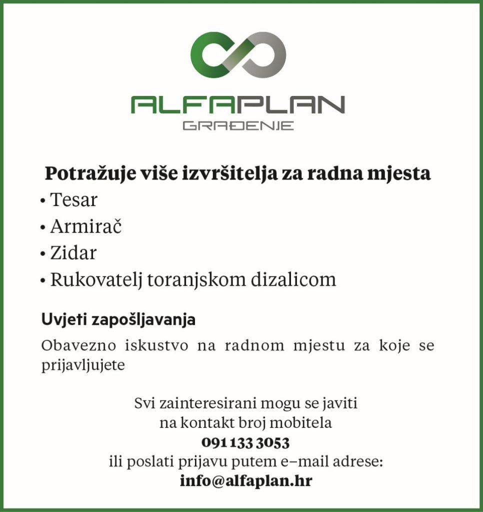 alfaplan gradenje natjecaj 29 11 2023