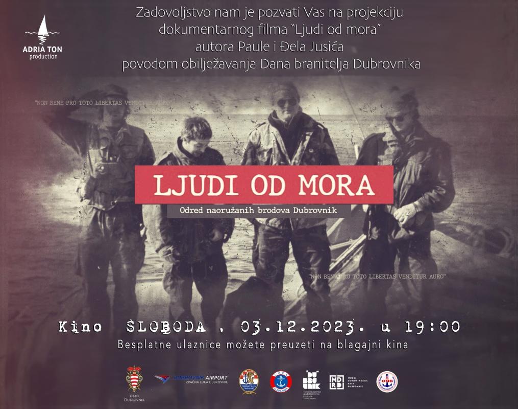 Pozivnica Dubrovnik 2023 ljudi od mora