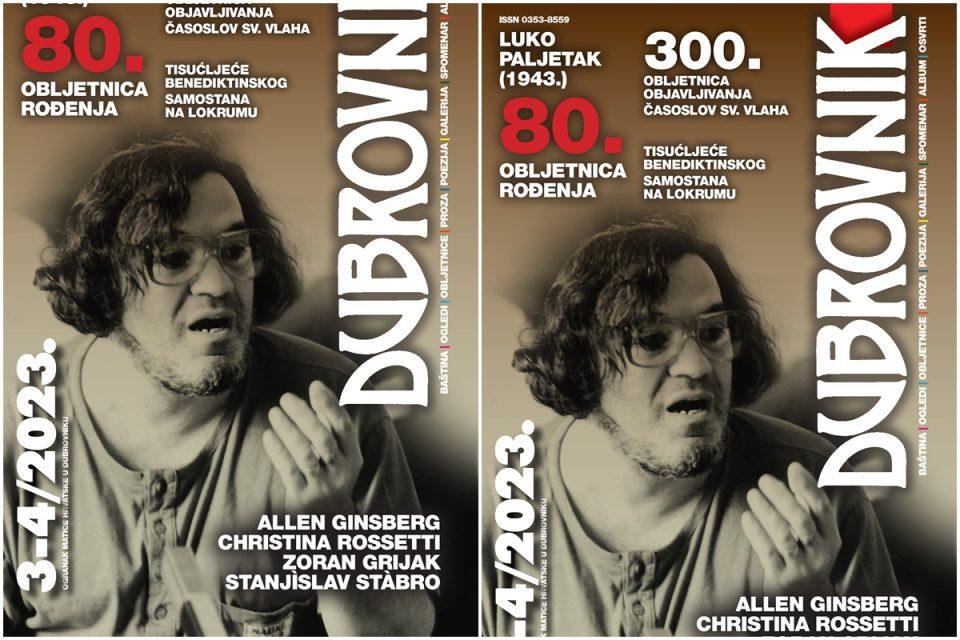 Novi časopis Dubrovnik rođendanski o Luku Paljetku uz obilje drugih tema