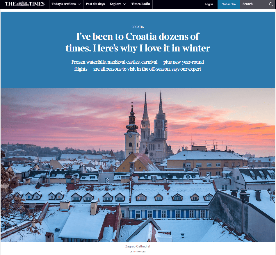 thumbnail Croatia The Times