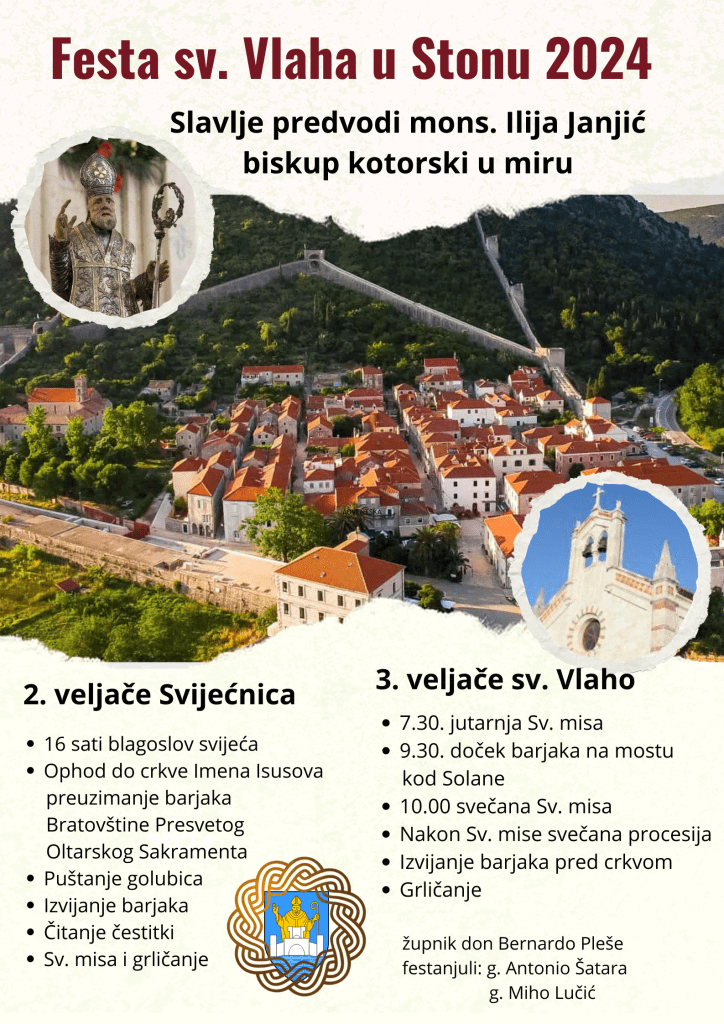 2024 Ston Sv. vlaho plakat