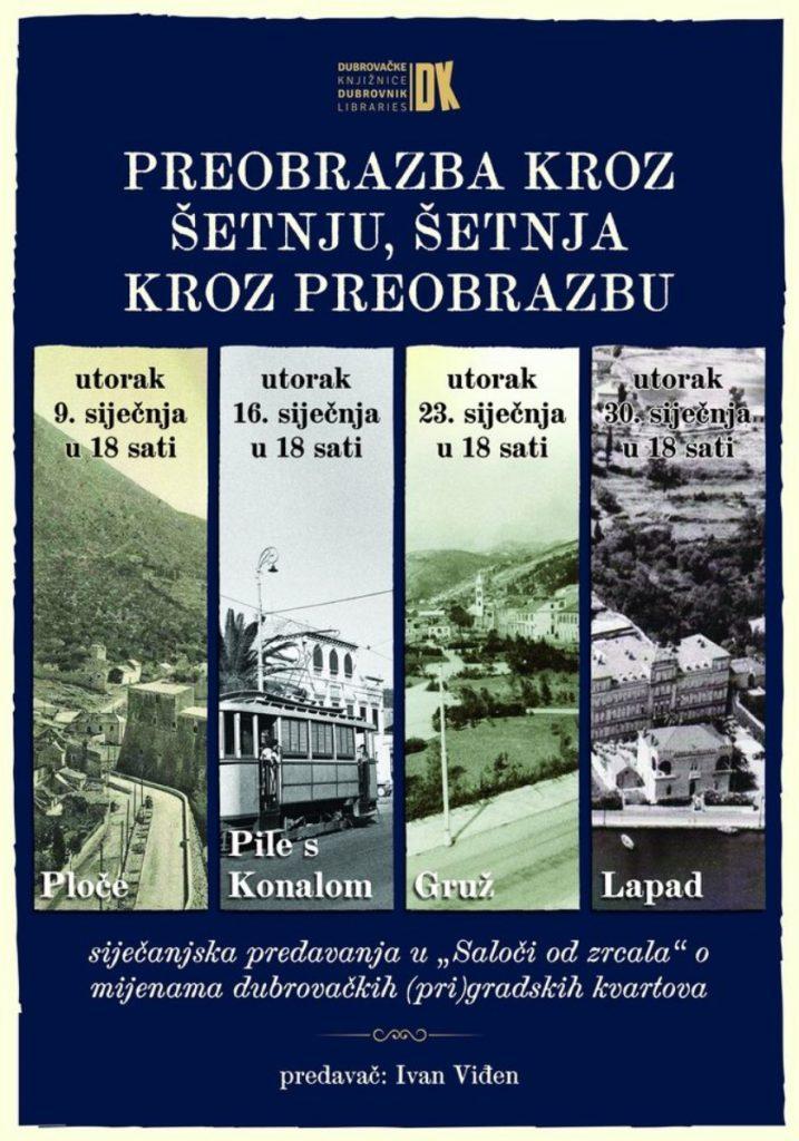 VELIKI INTERES Dubrovačke knjižnice ponavljaju predavanja s Ivanom Viđenom 1 plakat.viden gradskipredjeli