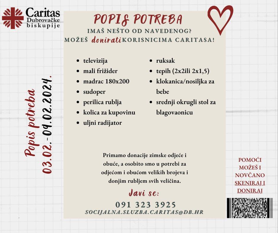 caritas popis potrepstina