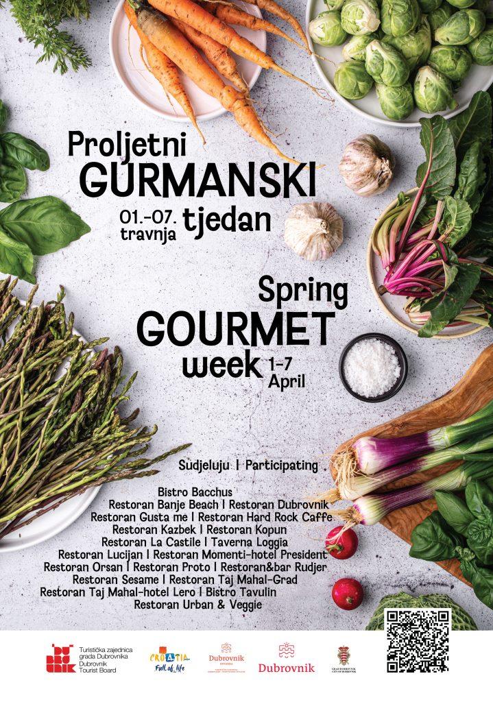 PROLJETNI GURMANSKI TJEDAN Gastro manifestacija u dubrovačkim restoranima