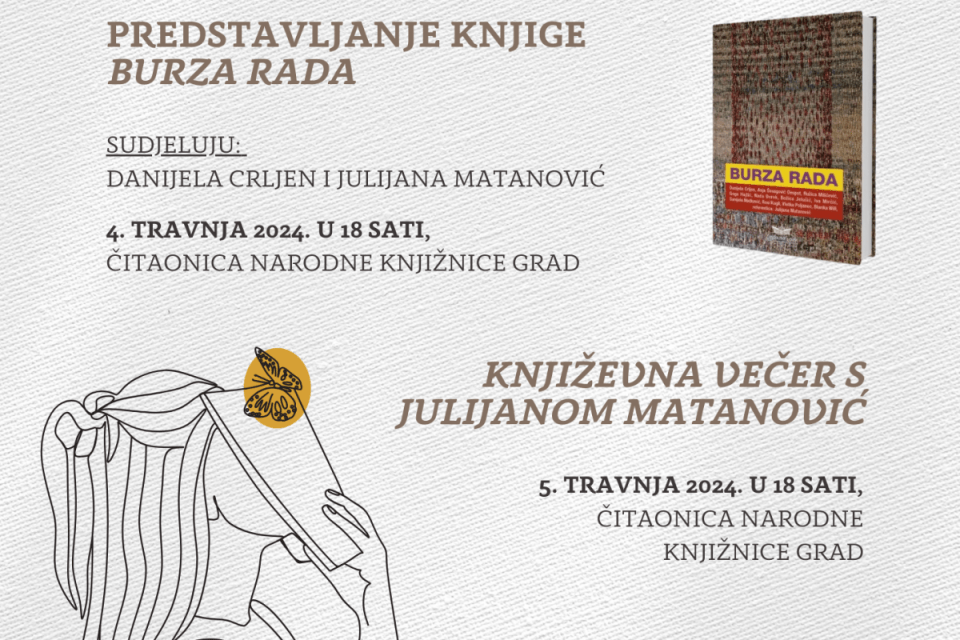 Matica Hrvatska otkazuje književne večeri 'O knjigama i ženama'