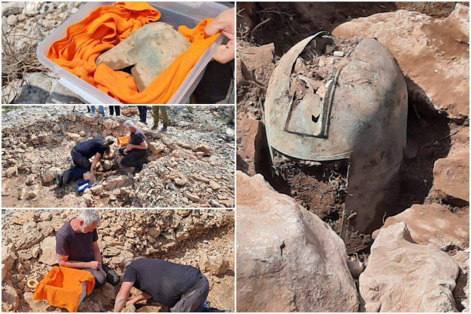 FOTO/VIDEO Na Pelješcu pronađena još jedna grčko - ilirska kaciga