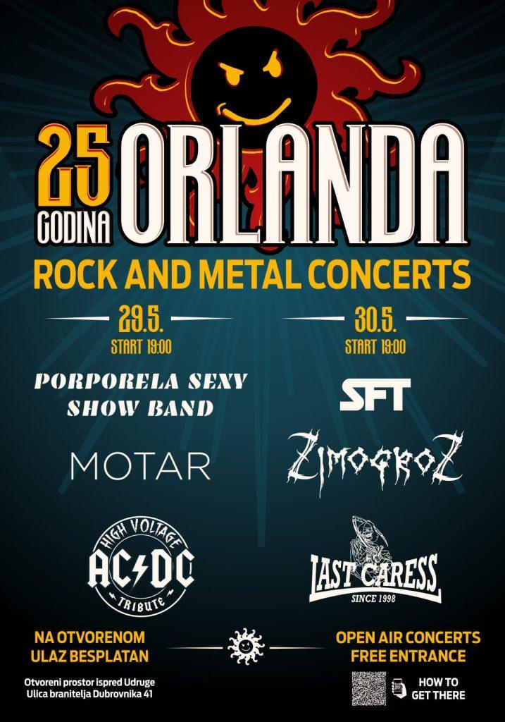 UDRUGA MLADIH ORLANDO SLAVI 25 GODINA U srijedu i četvrtak pravi rock spektakli 1 orlando udruga