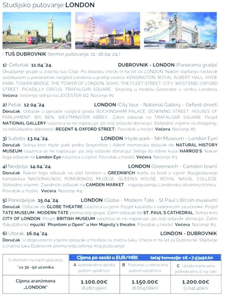 london putovanje 1