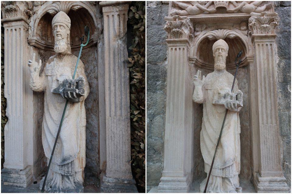 sveti vlaho na pilama prije i poslije obnove