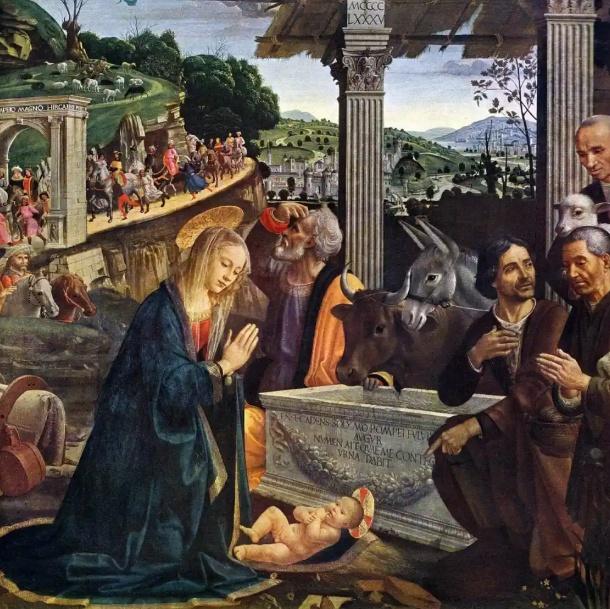 Božićna umjetnička djela kroz povijest 2 Domenico Ghirlandaio Nativity and Adoration of Shepherds