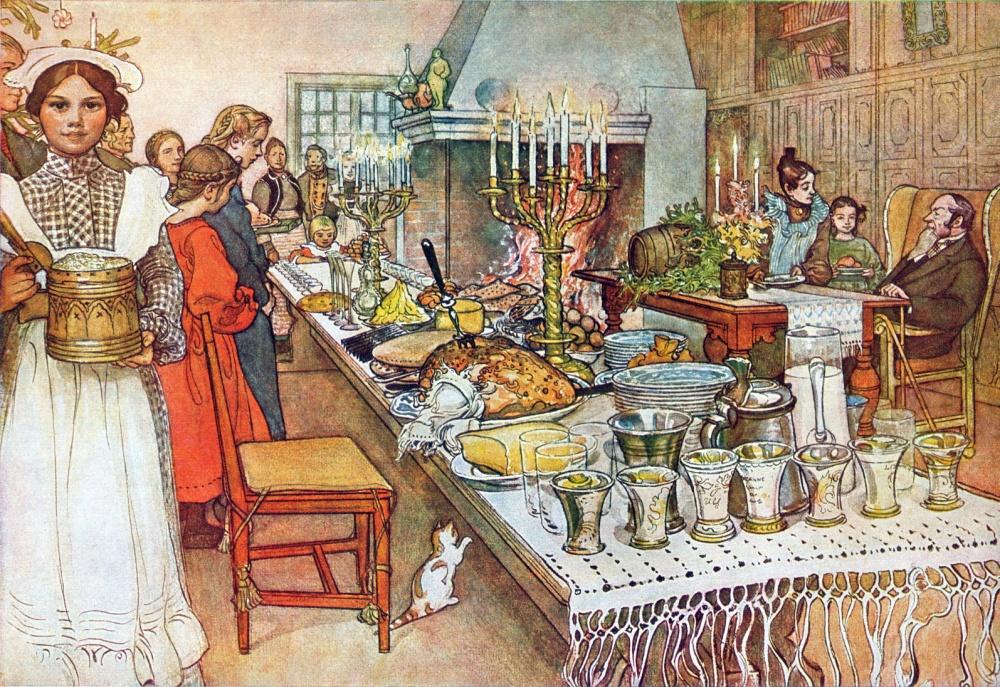 Božićna umjetnička djela kroz povijest 9 larssonchristmas