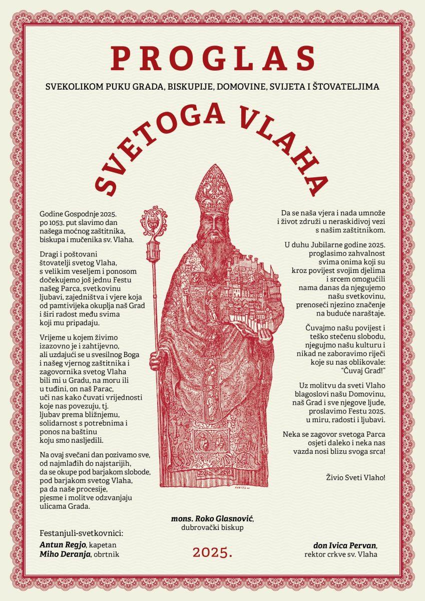 proglas sv. vlaho