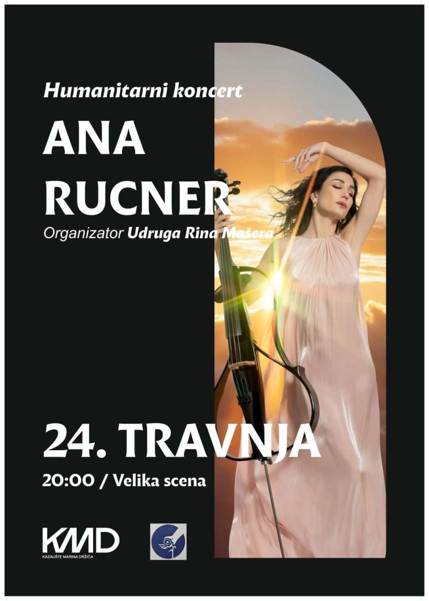 Fotka za najavu humanitarnog koncerta Ane Rucner u KMD