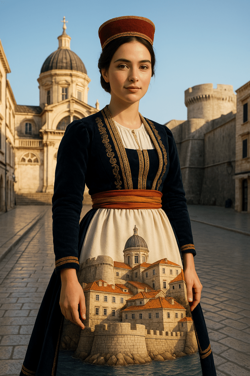 dubrovnik kao osoba ai foto