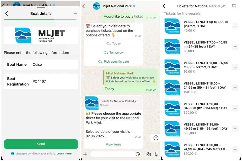Whatsapp nacioalni park mljet ulaznice naslovna