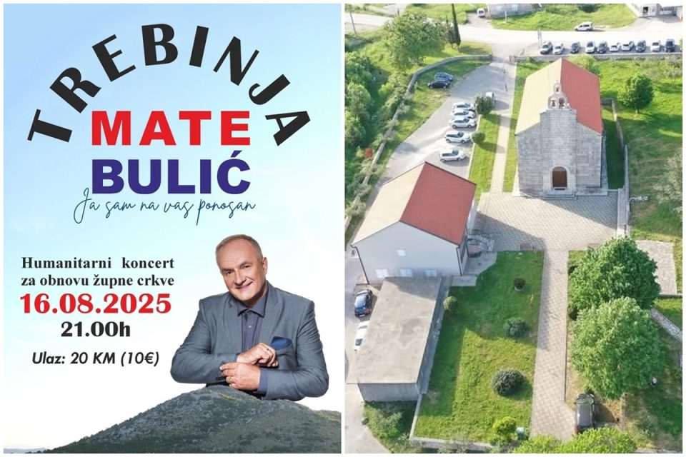 crkva uznesenja blazene djevice marije trebinje mate bulic koncert