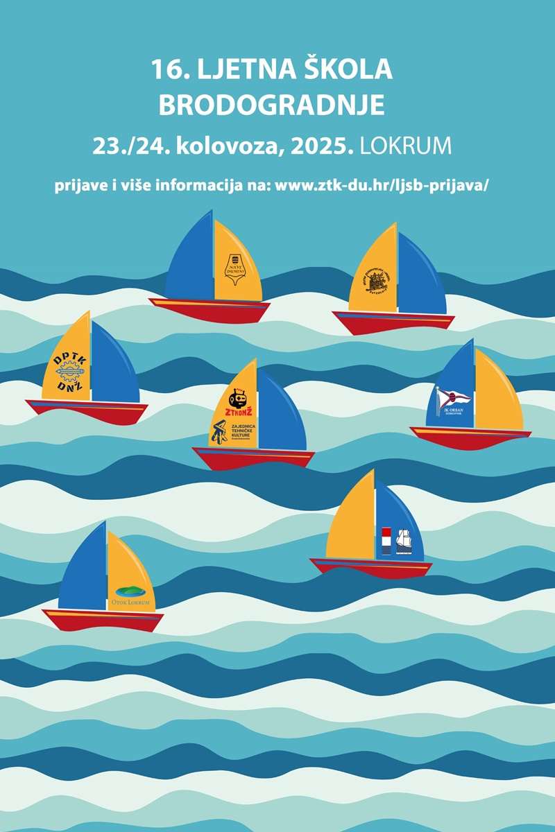 ljetna skola brodogradnje lokrum plakat