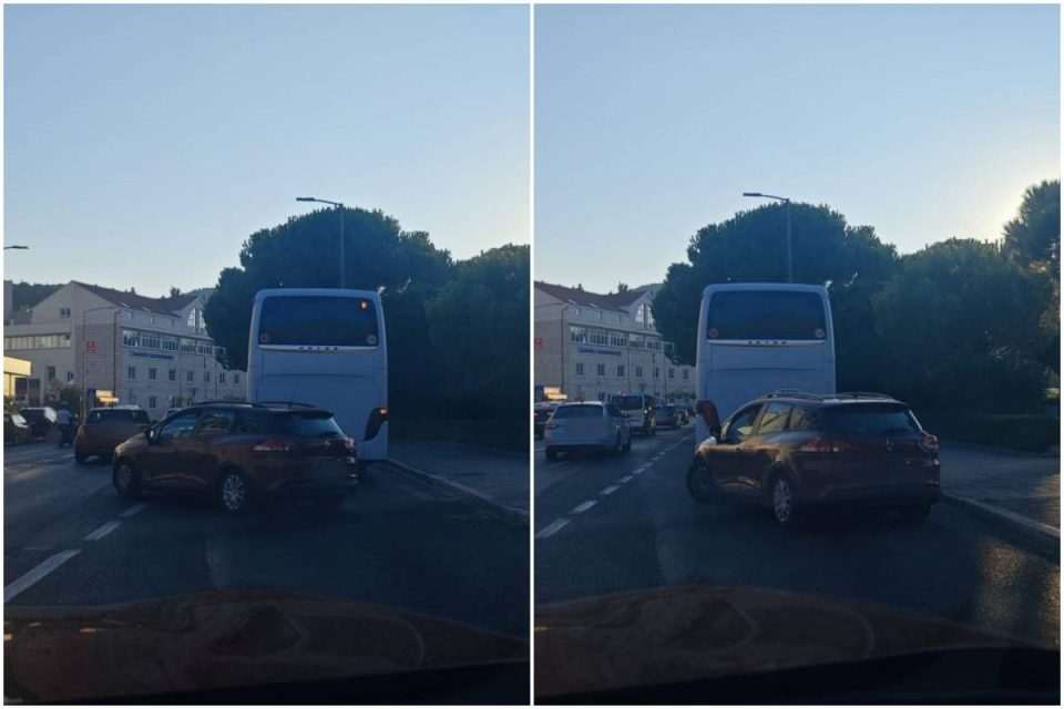 prekrsaji na cesti zaustavljanje autobusa