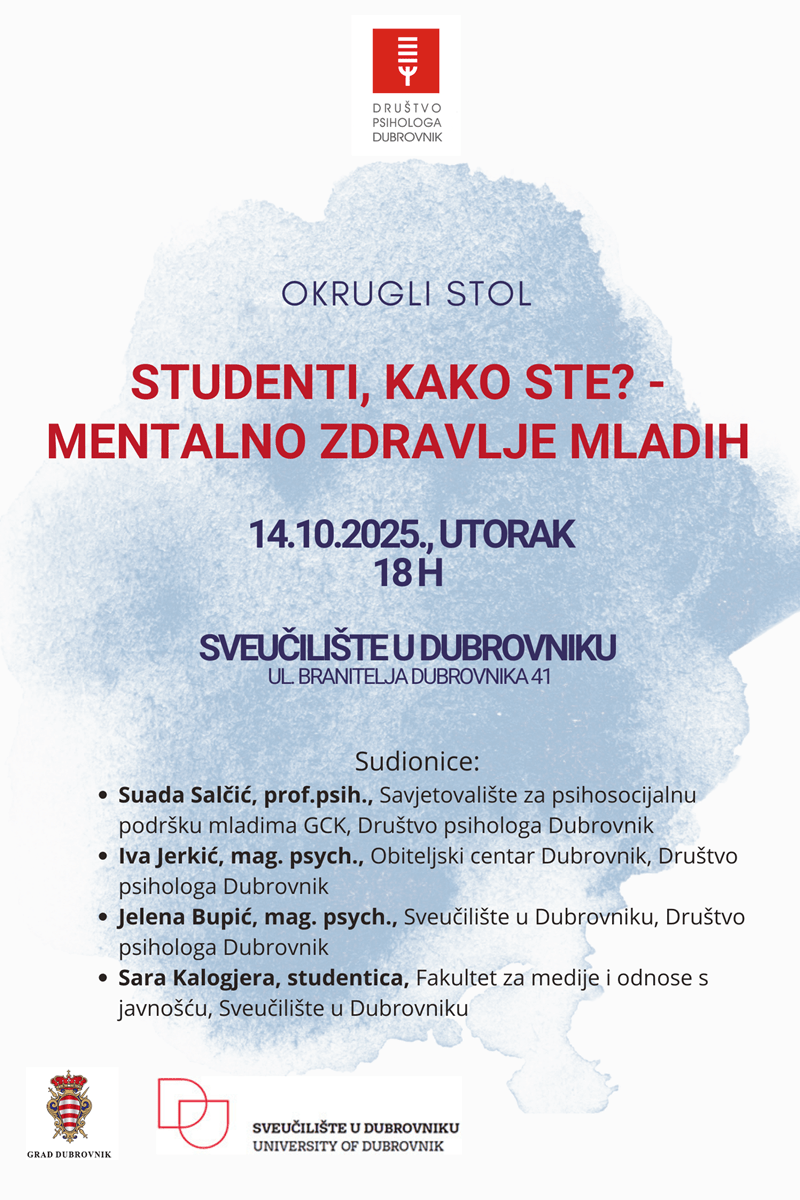 okrugli stol studenti kako ste plakat