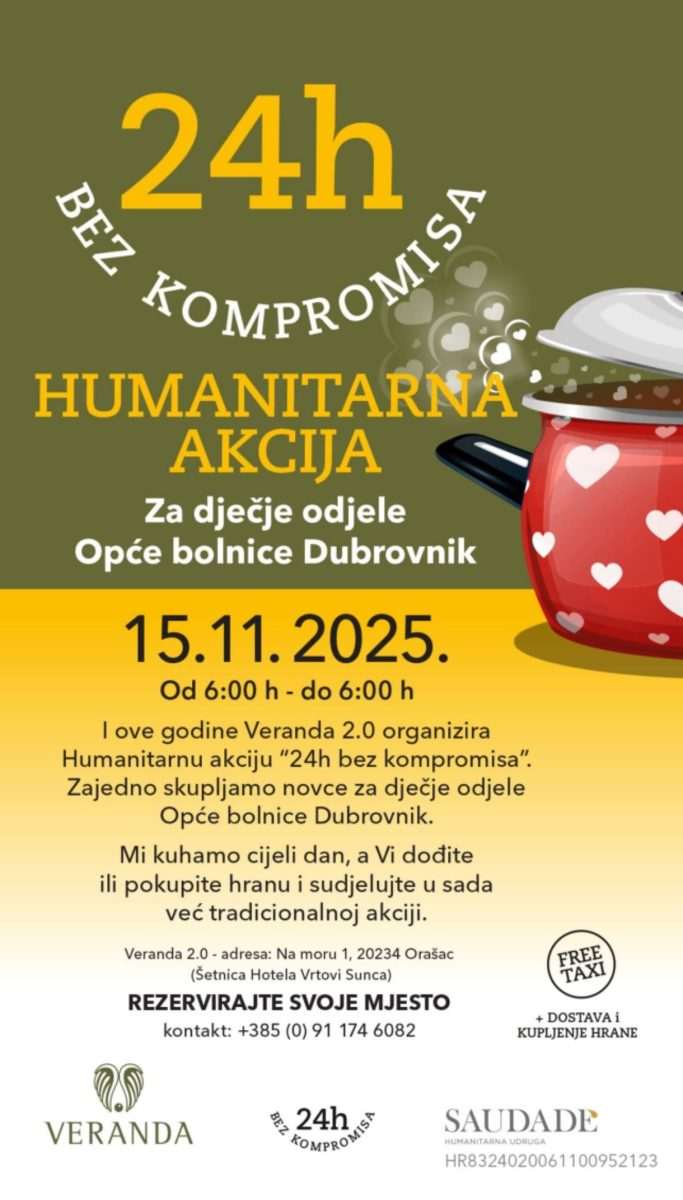 VERANDA 2.0 Iduća subota rezervirana je za '24 sata bez kompromisa' 1 24 sata bez kompromisa