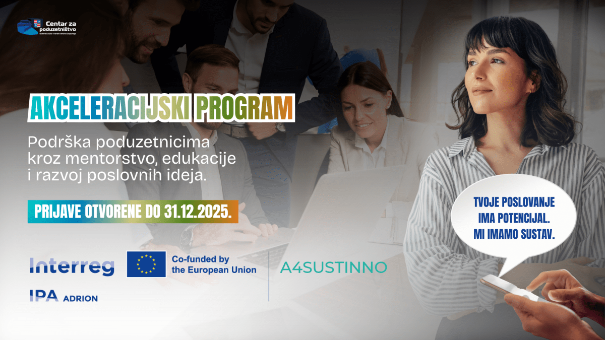 Program za inovativna i održiva poduzeća: Prijave otvorene do 31. prosinca 1 centar za poduzetnistvo