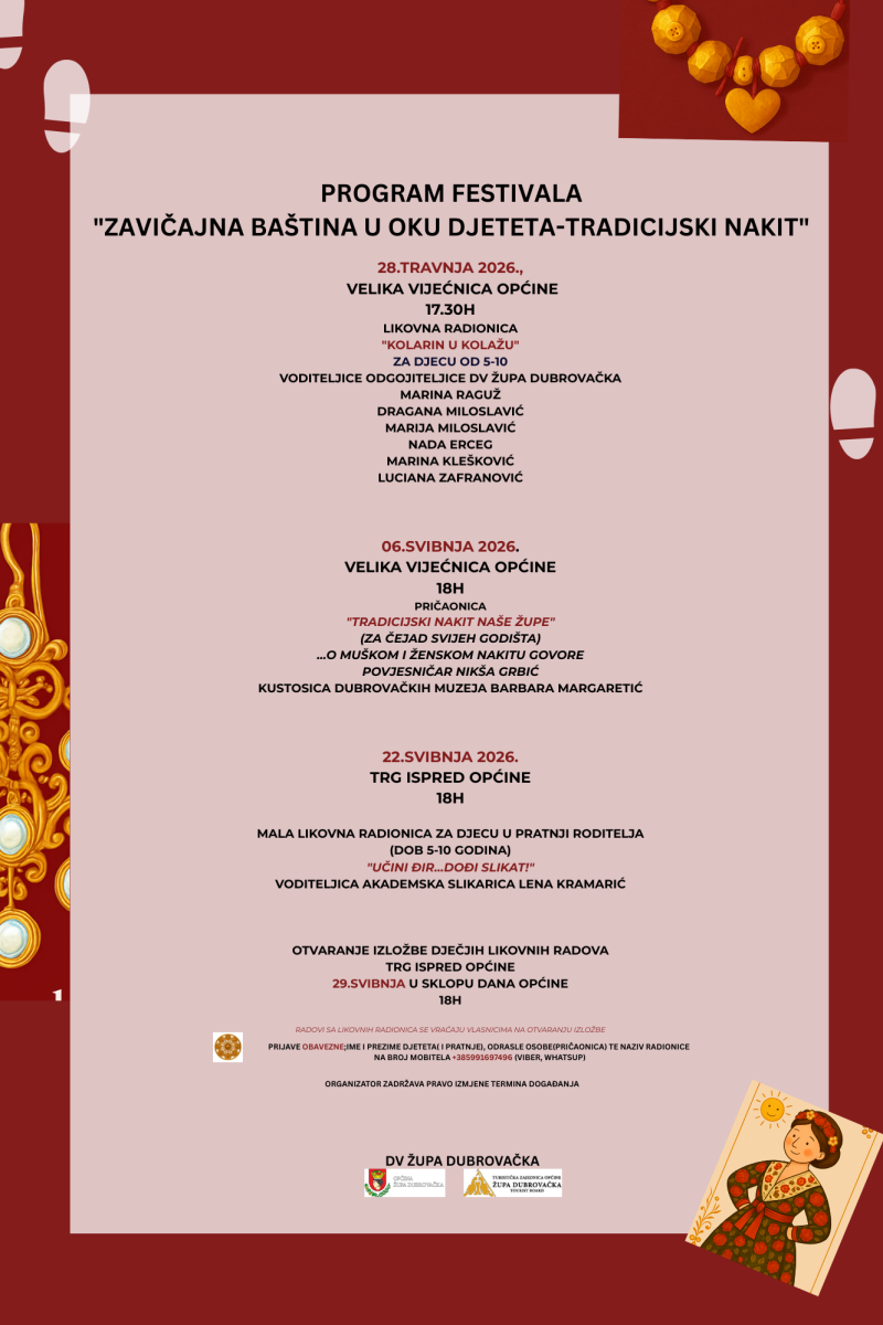 plakat zavicajna bastina u oku djeteta