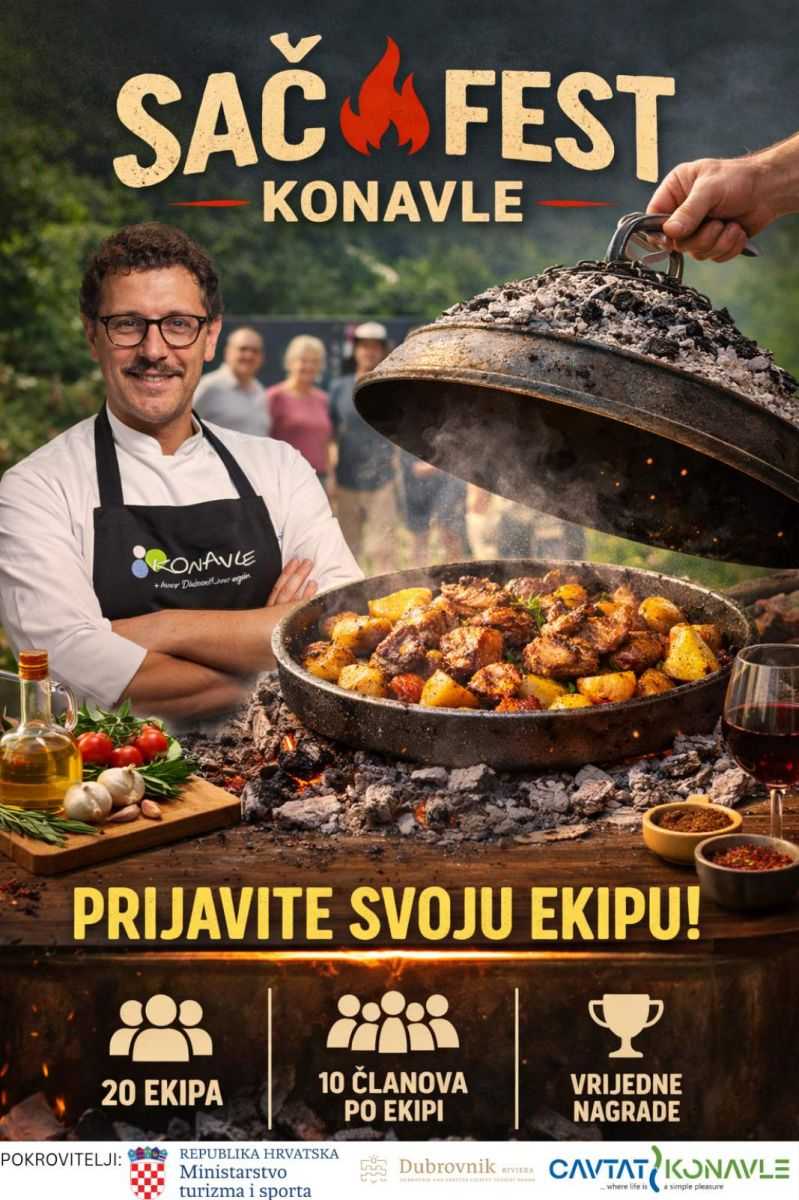 MASTERCHEF GALVAGNO NA SAČ FESTU KONAVLE Prijavite tim na gastro spektakl 3 sac fest prijave vizual