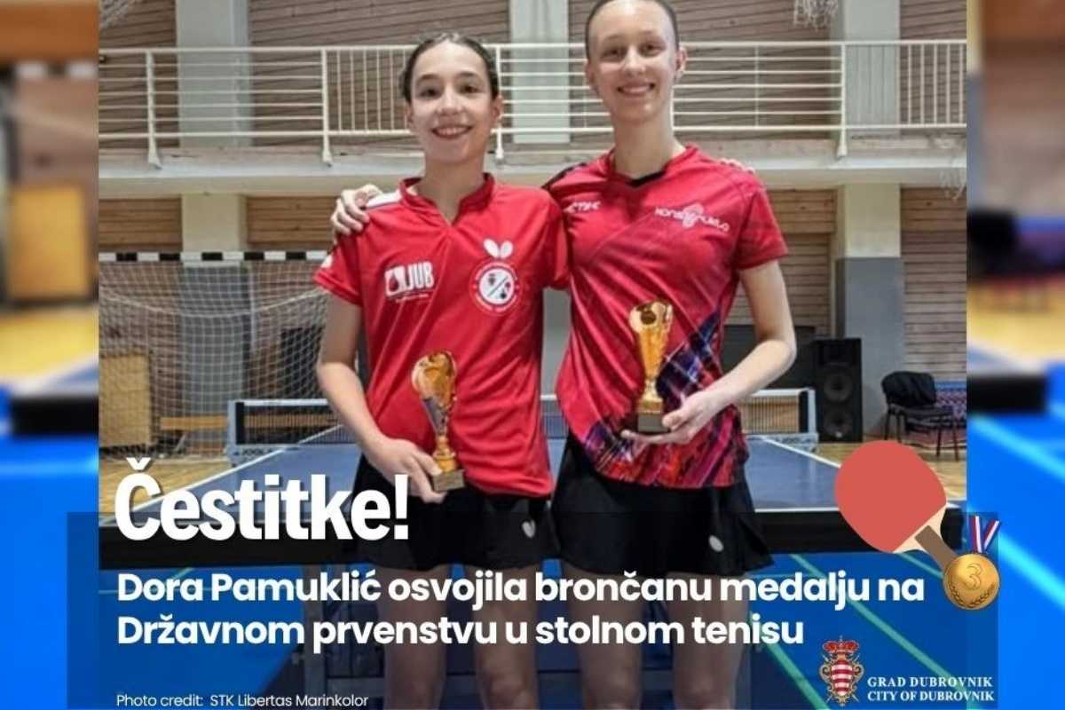 dora pamuklic cestitka gradonacelnik bronca stolni tenis