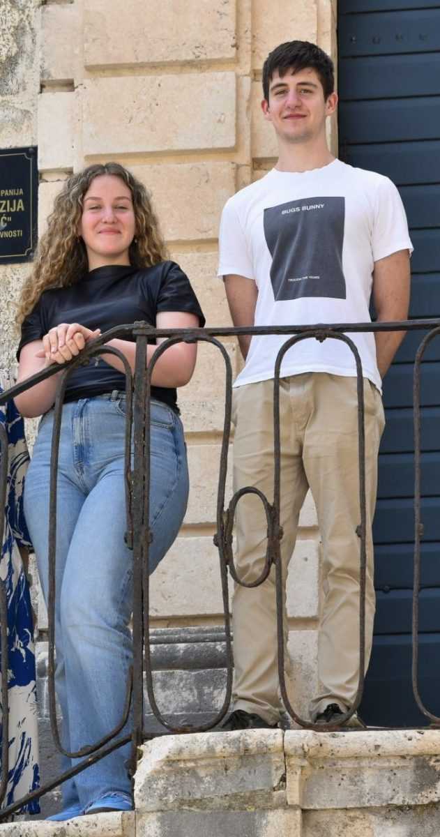 Jelena Kljunak i Ivan Marušić dobitnici prestižne nagrade Ministarstva 1 jelena i ivan biskupijska gimnazija 1 1