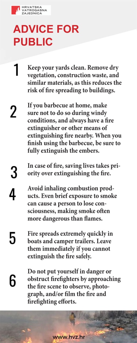 Advice for public