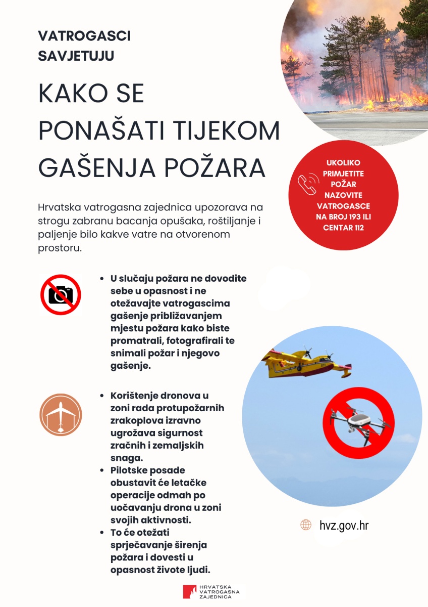 Kako se ponasati tijekom pozara hrv