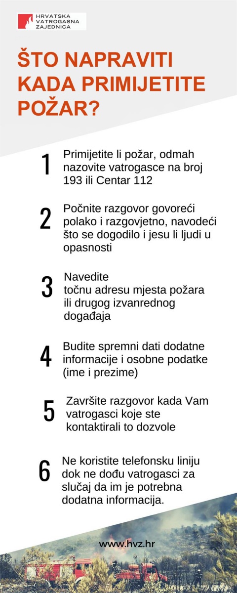 Savjeti sto napraviti kada primjetite pozar 2