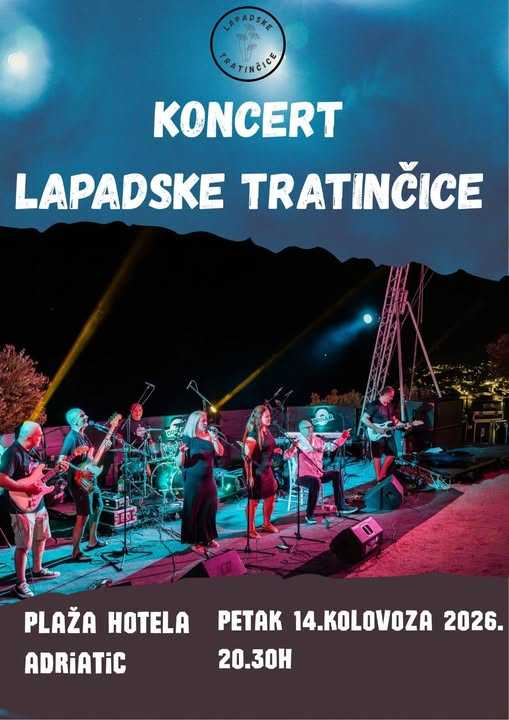 ROCK UZ MORE NA PLAŽI ADRIATICA Lapadske tratinčice sviraju u svom Lapadu! 1 lapadske tr